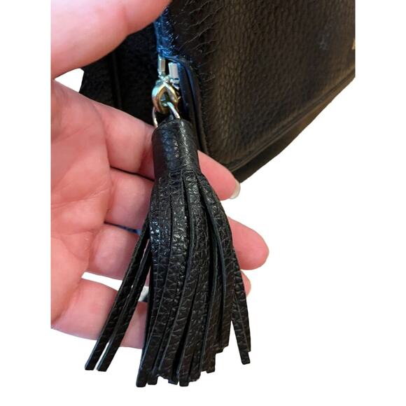 Kate Spade Chester Black Pebbled Leather Shoulder bag Crossbody Purse Zippered - Picture 7 of 9